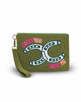 Lucky You, Lucky Me Large Beaded Pouch
