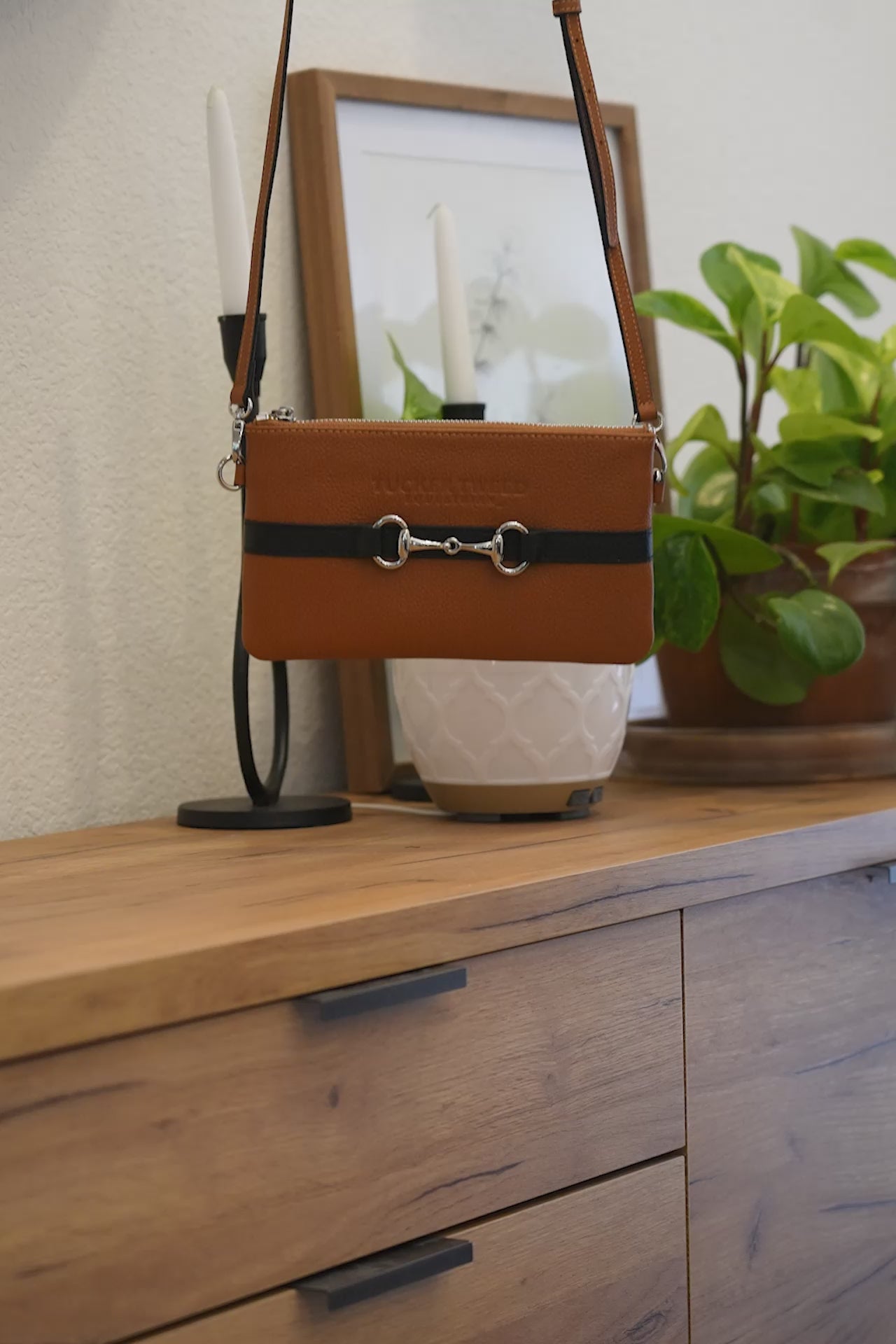 Wellington Wristlet Sorrel Suede Edition – Tucker Tweed Equestrian