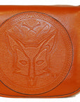 Tucker Tweed Leather Handbags Chestnut / Fox Camden Crossbody: Foxhunting