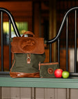Tucker Tweed Equestrian Apparel & Accessories Olive Canvas Barn Makeup Pouch
