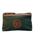 Tucker Tweed Equestrian Apparel & Accessories Olive Canvas BARN Makeup Pouch