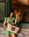 Tucker Tweed Equestrian Leather Handbags Barn to Beach Tote
