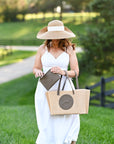 Tucker Tweed Equestrian Leather Handbags Barn to Beach Tote
