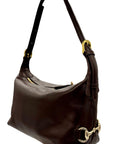 Tucker Tweed Equestrian Leather Handbags Dark Chocolate Leather Bethany Bit Bag