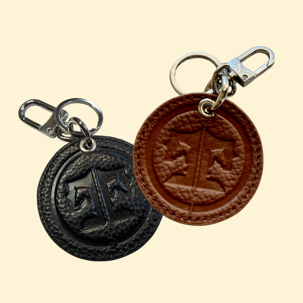 Tucker Tweed Equestrian Leather Handbags Signature Key Chain