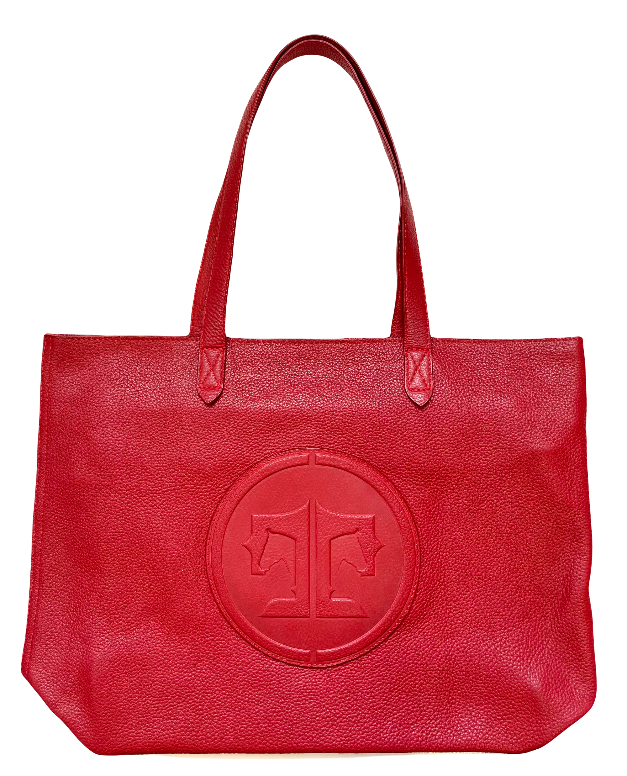 Tucker Tweed Equestrian Leather Handbags SIgnature Red Sonoma Shoulder Bag: Signature