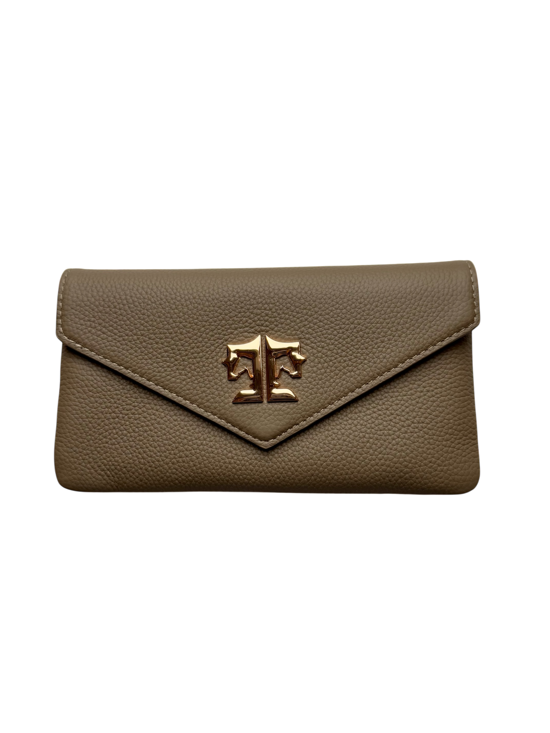 Tucker Tweed Equestrian Leather Handbags Stone Solid/Gold Logo Stablemate