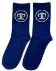 Tucker Tweed Equestrian Apparel Navy Crew Large Logo Tucker Tweed Equestrian D&S Signature Boot Socks