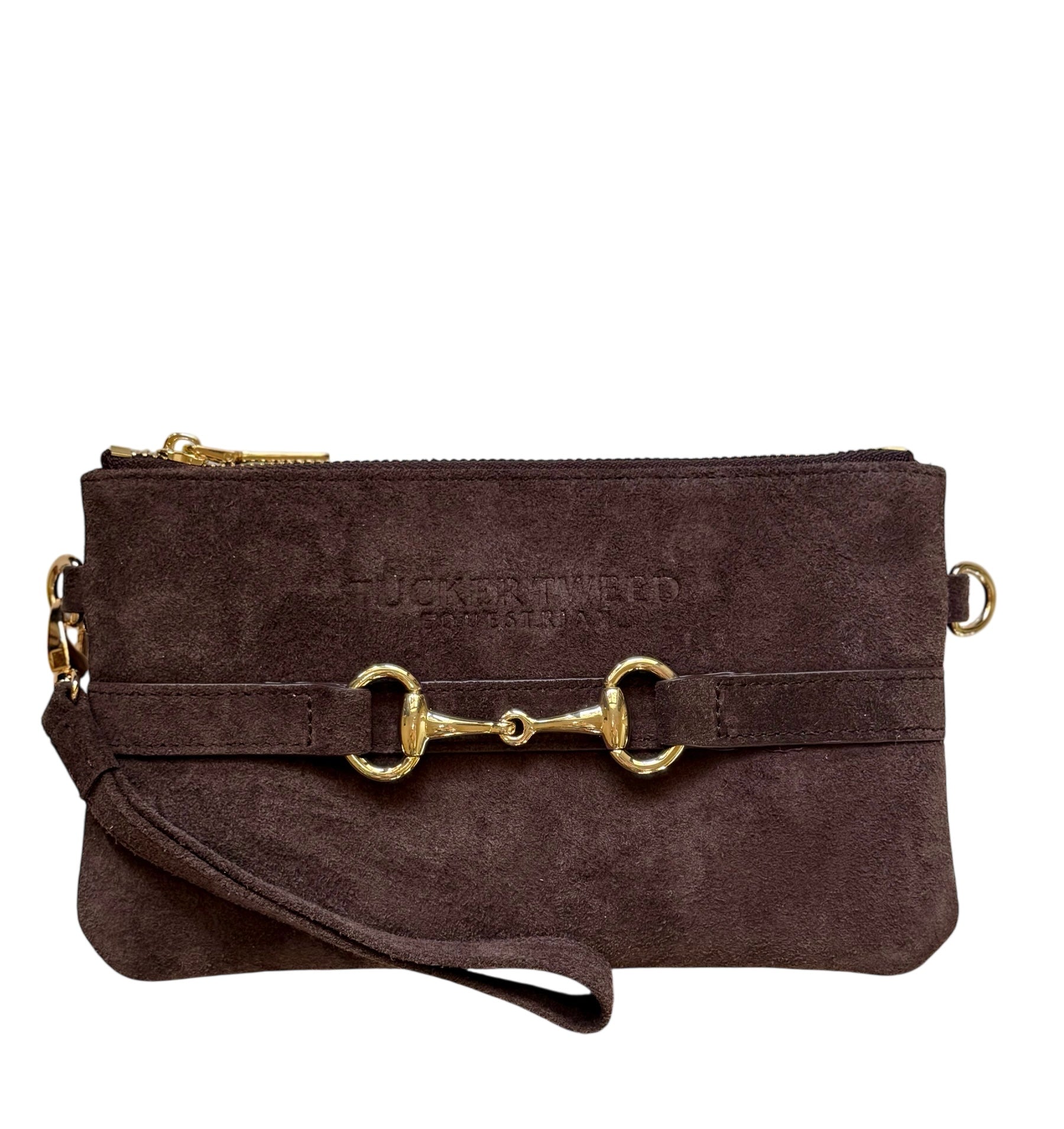Wellington Wristlet Espresso Suede Edition – Tucker Tweed Equestrian