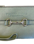 Tucker Tweed Equestrian Gold Wellington Wristlet, MOVING SALE Discount