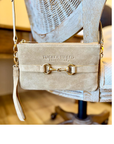 Tucker Tweed Equestrian Apparel & Accessories Wellington Wristlet Palomino Suede Edition