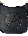 Tucker Tweed Leather Handbags Black / Hunter/Jumper Middleburg Messenger, Hunter/Jumper
