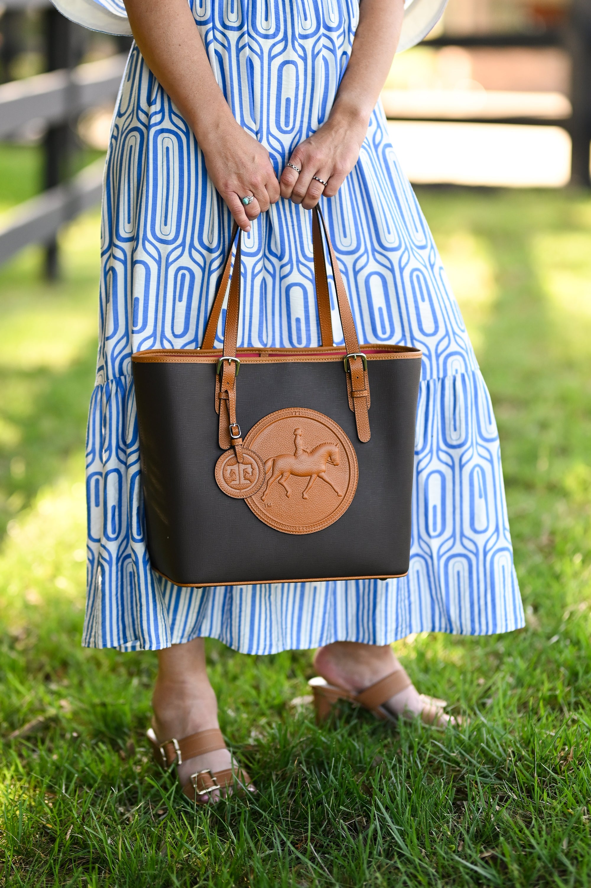 Tucker Tweed Leather Handbags The James River Carry All: Dressage
