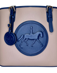 Tucker Tweed Leather Handbags Sand//Navy The James River Carry All: Dressage