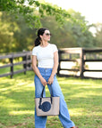 Tucker Tweed Leather Handbags The James River Carry All: Foxhunting