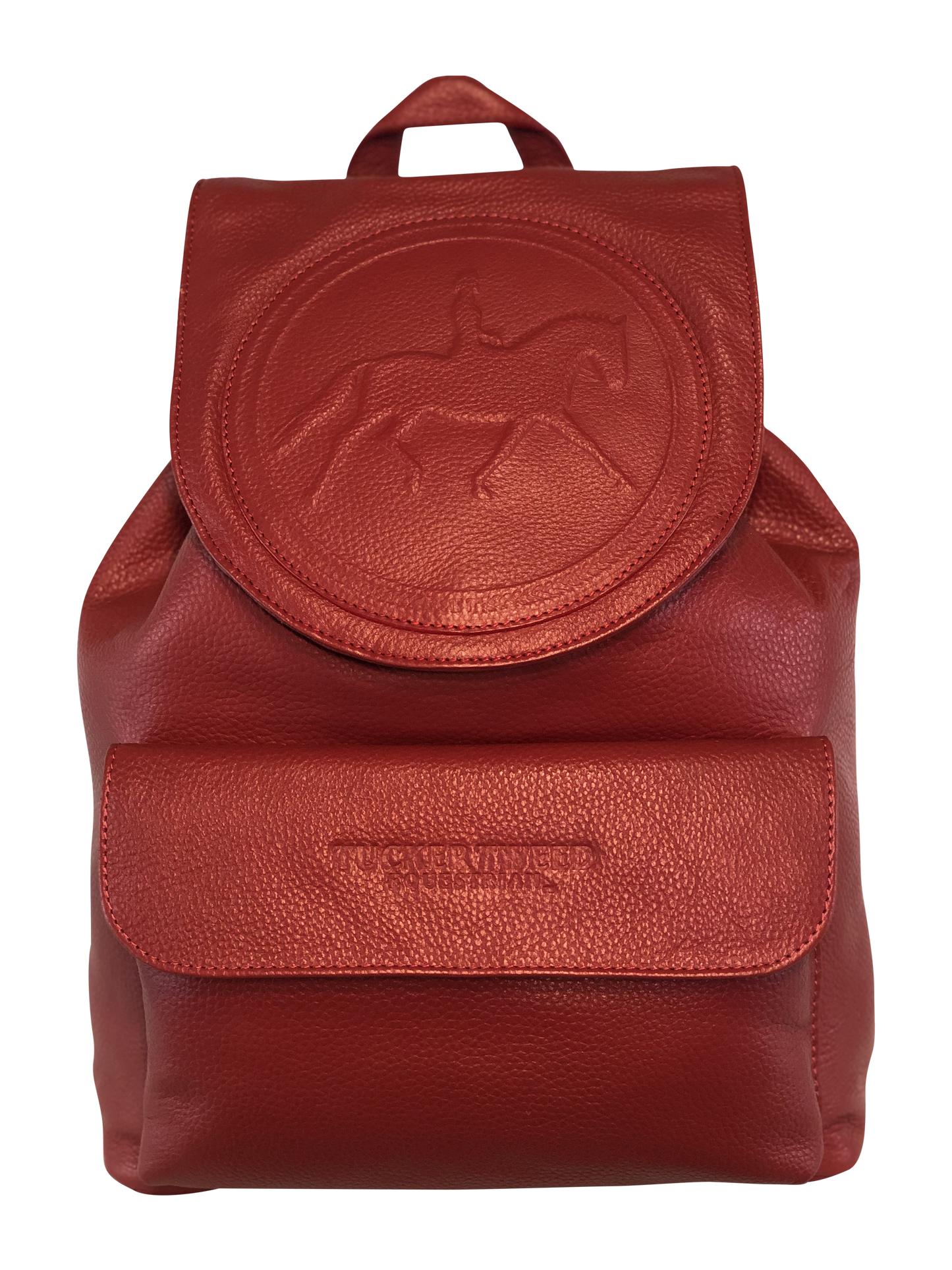 Tucker Tweed Equestrian Leather Handbags Dressage Red Brandywine Backpack: Dressage