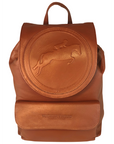Tucker Tweed Equestrian Leather Handbags Hunter Jumper - Chestnut Brandywine Backpack: Hunter/Jumper