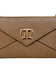 Tucker Tweed Equestrian Leather Handbags Camel Snakeskin Cor De Star Clutch