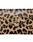 Tucker Tweed Equestrian Leather Handbags Leopard Cor De Star Clutch