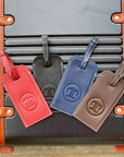 Tucker Tweed Equestrian Leather Luggage Tags