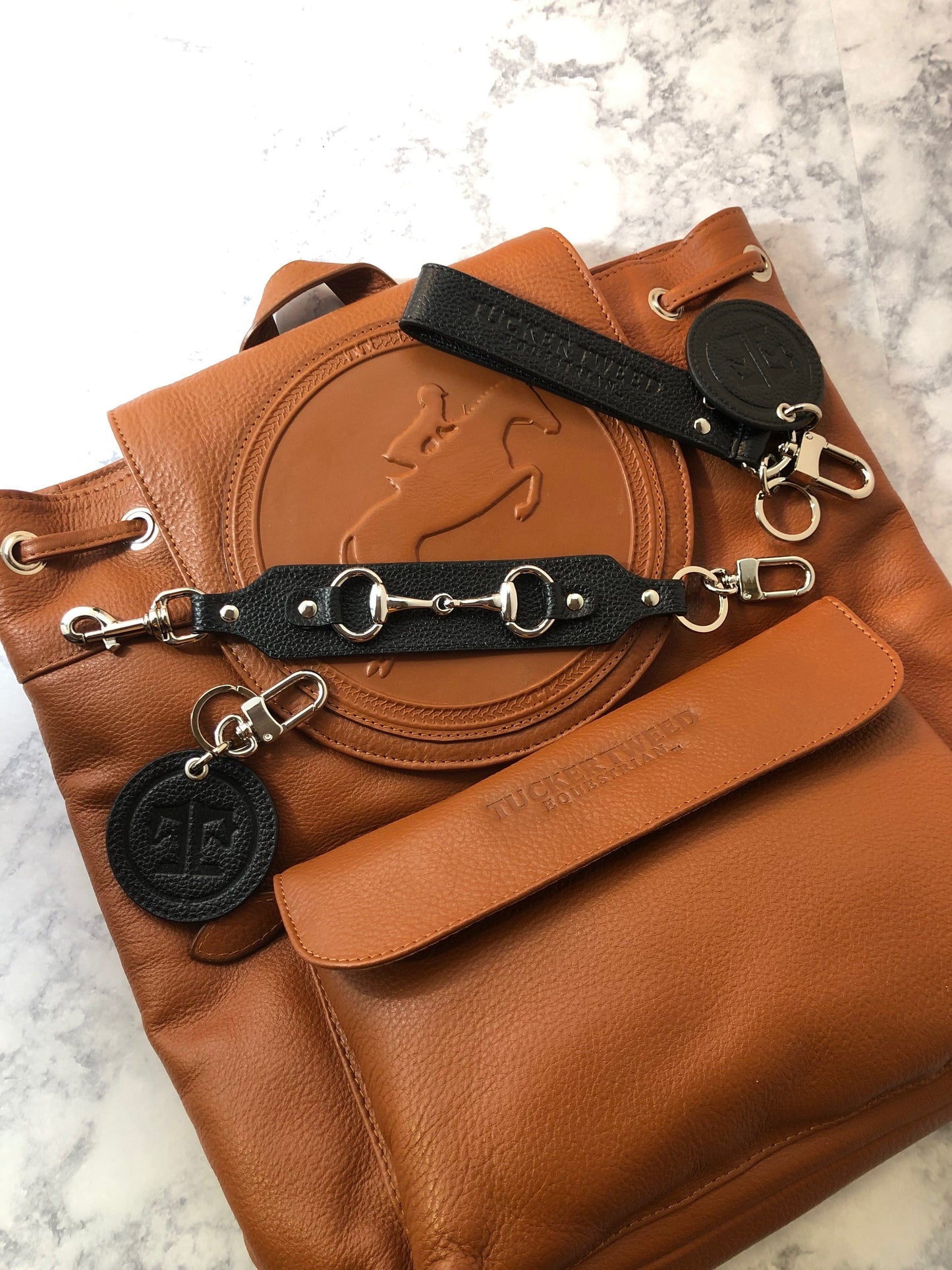 Tucker Tweed Equestrian Leather Handbags Tucker Tweed Equestrian Keychains