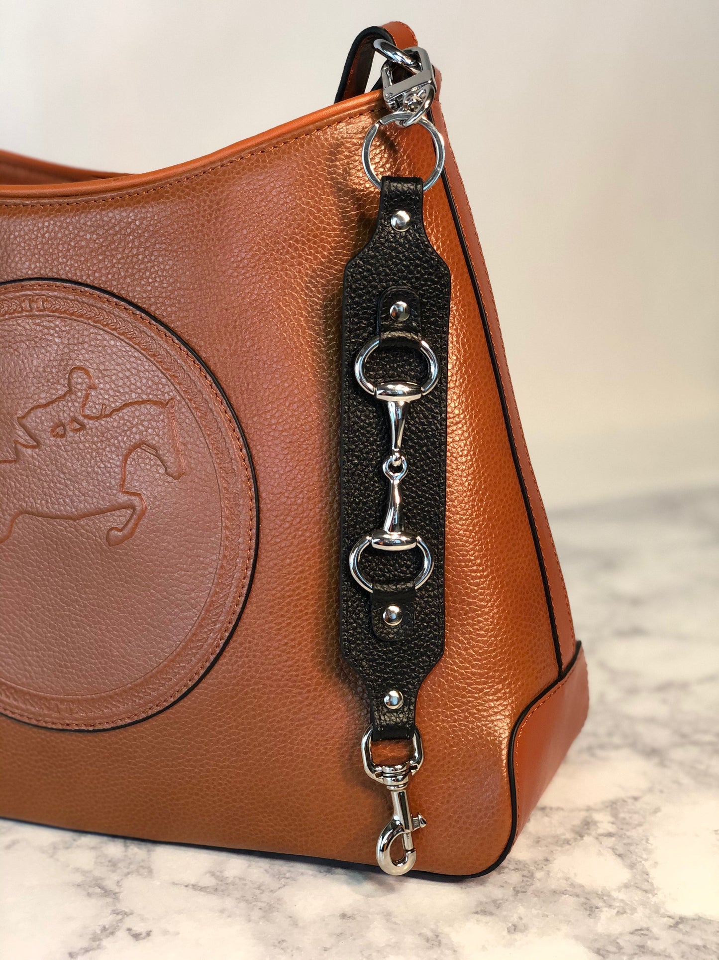 Tucker Tweed Equestrian Leather Handbags Bit Tucker Tweed Equestrian Keychains