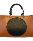 Tucker Tweed Leather Handbags Chestnut/Black / Hunter/Jumper Sedgefield Legacy: Hunter/Jumper