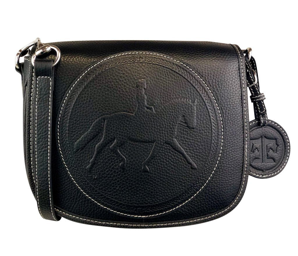 Tucker Tweed Leather Handbags Black / Dressage The Camden Crossbody: Dressage