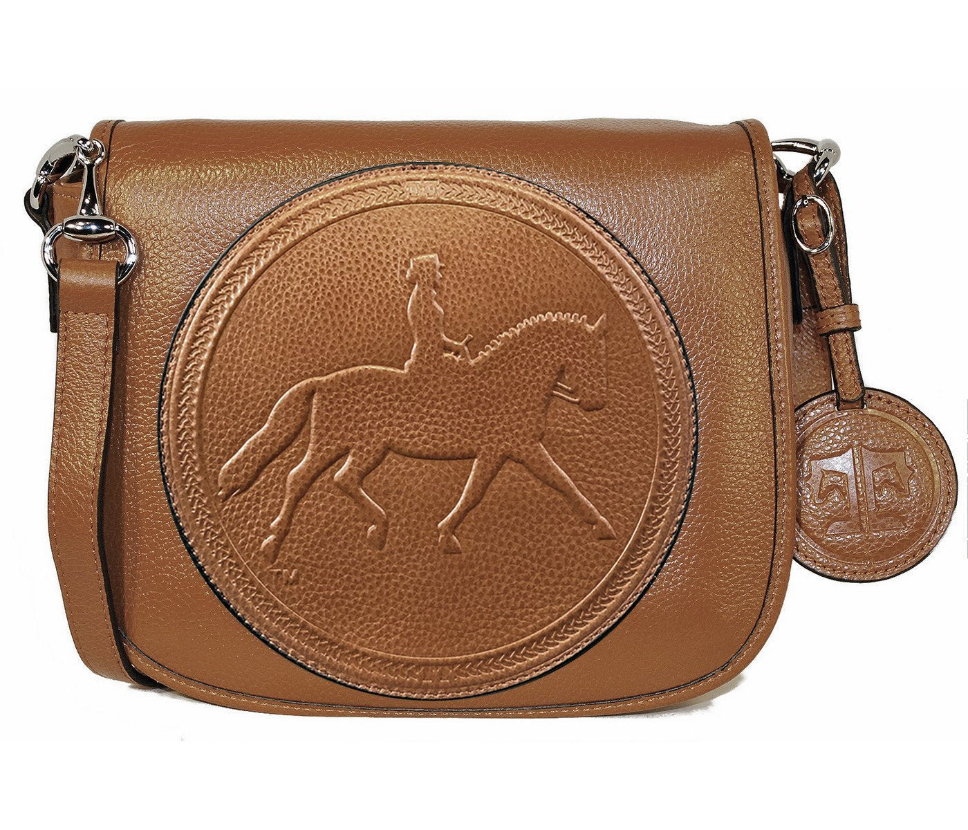 Tucker Tweed Leather Handbags Chestnut / Dressage The Camden Crossbody: Dressage