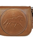 Tucker Tweed Leather Handbags Chestnut / Dressage The Camden Crossbody: Dressage