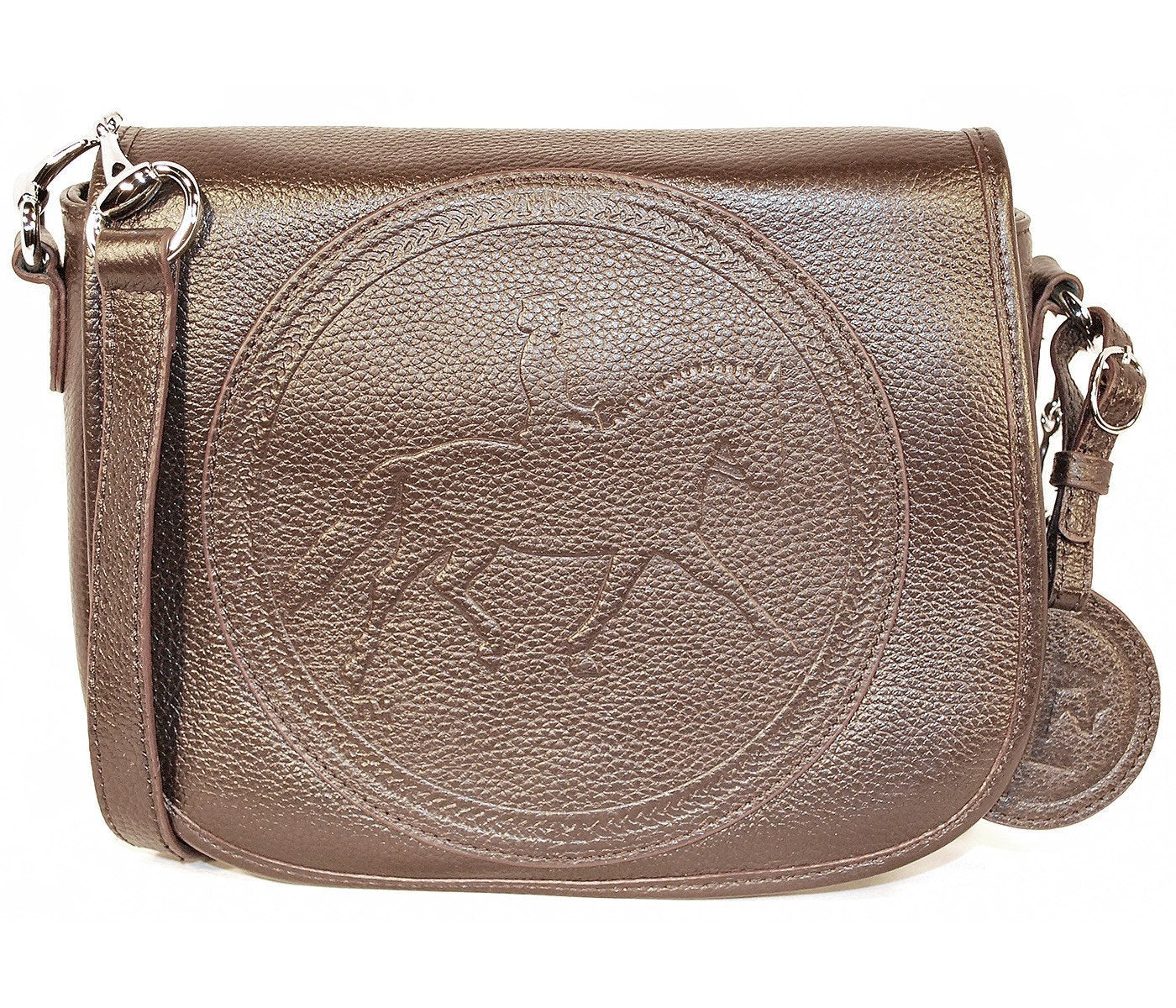 Tucker Tweed Leather Handbags Dark Chocolate / Dressage The Camden Crossbody: Dressage