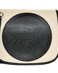 Tucker Tweed Leather Handbags Ivory-Black / Dressage The Camden Crossbody: Dressage
