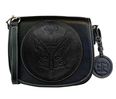 Tucker Tweed Leather Handbags Black / Foxhunting The Camden Crossbody: Foxhunting