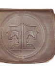 Tucker Tweed Leather Handbags Dark Chocolate / Signature The Camden Crossbody: Signature