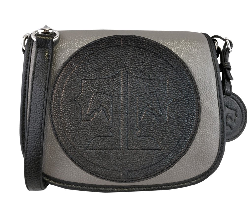 Tucker Tweed Leather Handbags Grey/Black / Signature The Camden Crossbody: Signature