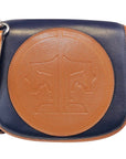 Tucker Tweed Leather Handbags Navy/Chestnut / Signature The Camden Crossbody: Signature
