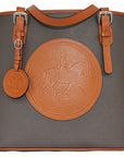 Tucker Tweed Leather Handbags Espresso/Chestnut The James River Carry All: Dressage