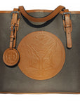 Tucker Tweed Leather Handbags Espresso/Chestnut The James River Carry All: Foxhunting