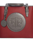 Tucker Tweed Leather Handbags Brick/Slate Grey The James River Carry All: Signature