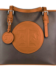 Tucker Tweed Leather Handbags Espresso/Chestnut The James River Carry All: Signature