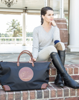 Tucker Tweed Leather Handbags The Tryon Travel Overnight: Dressage