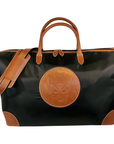 Tucker Tweed Leather Handbags Black/Chestnut / Fox The Tryon Travel Overnight: Foxhunting