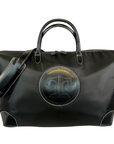 Tucker Tweed Leather Handbags Black/Black / Signature Collection The Tryon Travel Overnight: Signature Collection