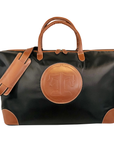 Tucker Tweed Leather Handbags Black/Chestnut / Signature Collection The Tryon Travel Overnight: Signature Collection