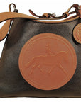Tucker Tweed Leather Handbags Black/Chestnut / Dressage The Tweed Manor Tote: Dressage