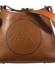 Tucker Tweed Leather Handbags Chestnut / Dressage The Tweed Manor Tote: Dressage