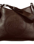 Tucker Tweed Leather Handbags Dark Chocolate / Dressage The Tweed Manor Tote: Dressage