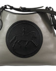 Tucker Tweed Leather Handbags Grey/Black / Dressage The Tweed Manor Tote: Dressage
