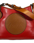 Tucker Tweed Leather Handbags Scarlet/Chestnut / Dressage The Tweed Manor Tote: Dressage