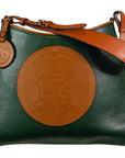 Tucker Tweed Leather Handbags Hunter Green/Chestnut / Foxhunting The Tweed Manor Tote: Foxhunting